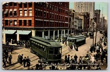 Pittsburgh~Trolley Turns @ Woolworths~JC Lindsay Hatdware~6th & Liberty Ave~