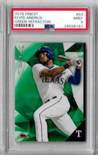 2015 Finest Elvis Andrus Green Refractor PSA 9