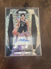 2017-18 Jarrett Allen Panini Prizm Fast Break AUTO Disco SP Rookie RC #154