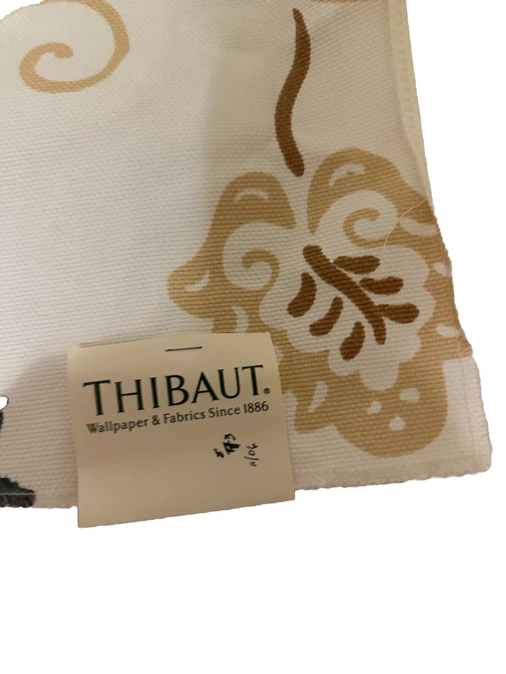 Thibaut Fabric Sample Waterlily Collection Mimosa 24”Crafting Great For A Pillow - Image 2 of 4