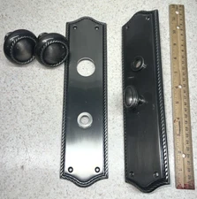 New Baldwin 6554-102-ENTR The Estate Collection Satin Nickel Finish *READ*