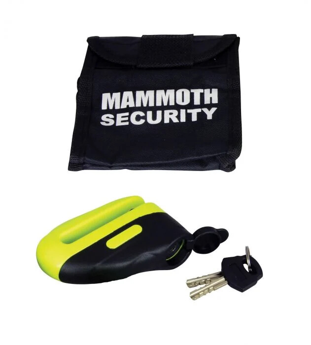 Motorbike Disc Lock Mammoth Blast Disc Lock Motorcycle 10mm Hardened Steel Pin