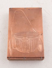 Push Cart w/Galvanized Tub Farmer Orchard Printers Block Advertising (A5L-21)
