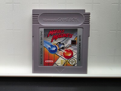 Marble Madness Nintendo Game Boy DMG-MB-FAH Modul mit Hülle
