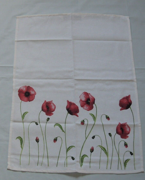 Klatschmohn Geschirrtuch 50 X 70 Cm KüChe Geschirrhandtuch Blumen Mohn Poppy-image
