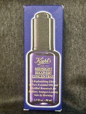 Kiehl's MIDNIGHT RECOVERY Concentrate Moisturizing Face Oil Serum. 1.7 oz/50 ml.