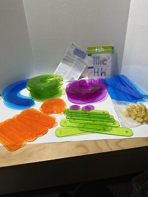 Learning Resources Letter Construction Alphabet Number pieces cards and shapes