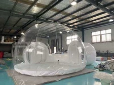 Inflatable Commercial Grade PVC Clear Eco Dome Camping Bubble Tent OPEN BOX