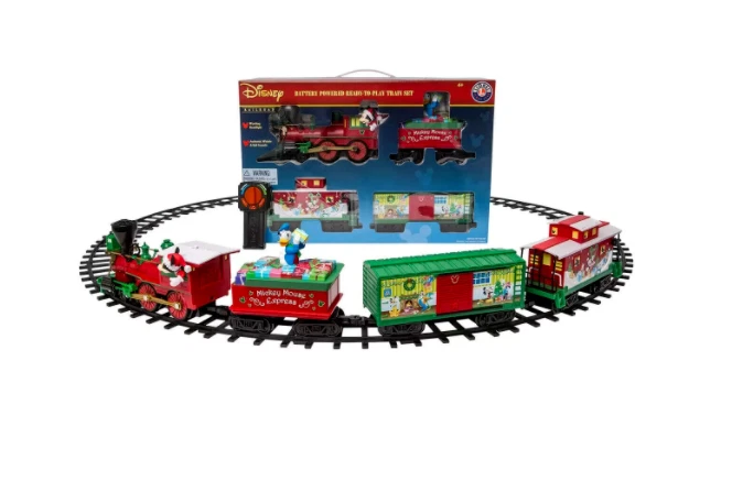 Disney Lionel Mickey Mouse Animated Christmas Train Set Ready to Play Remote New - image 2 of 4