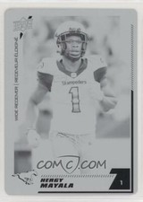 2020 Upper Deck CFL Printing Plate 166 Hergy Mayala 1/1 Calgary Stampeders