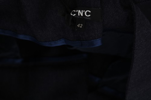 C'N'C COSTUME NATIONAL Pants Black High Waist Straight Trouser IT42/ W33 /M $500 - Picture 7 of 9