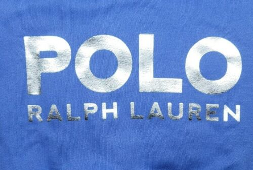 Sudadera POLO RALPH LAUREN Azul Niña Logotipo Metálico, EE. UU. 3T, NUEVO SIN ETIQUETAS - Imagen 4 de 4