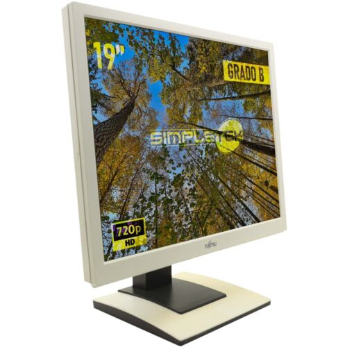 MONITOR Fujitsu 19 LCD  B19-5 4:3 5:4 Girevole 19" DVI VGA A+ - Zdjęcie 1 z 1