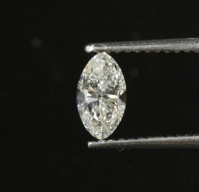 GIA certified loose .51ct I1 I marquise cut diamond vintage estate Natural