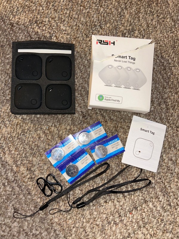 RSH Smart Tag Key Finder Bluetooth Tracker x4 WHITE