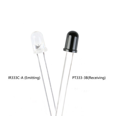 5mm IRED Infrared Emitting Receiving Diode IR333 PT333 2PIN Remote Control Tube