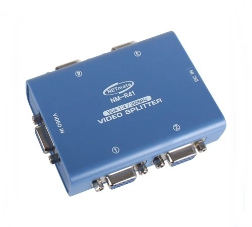NM-R41 VGA(RGB) 1 (input): 4 (output) monitor splitter, cascade, DDC,DDC2,DDC2B