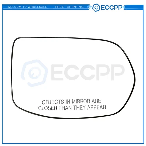 Mirror Replacement Glass Fits 2007-11 HONDA CR-V Right Passenger Side w/Plate