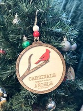Cardinal Memorial Christmas Ornament/ Personalized Ornament/ Family Ornament