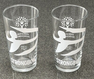 Set of 2 x Strongbow Pint Glasses 20oz Brand New CE Stamped Genuine New Design