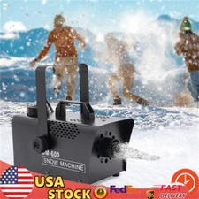 600W Snow Machine Stage Snowflake Maker for Christmas Party Snow Decor w/Remote