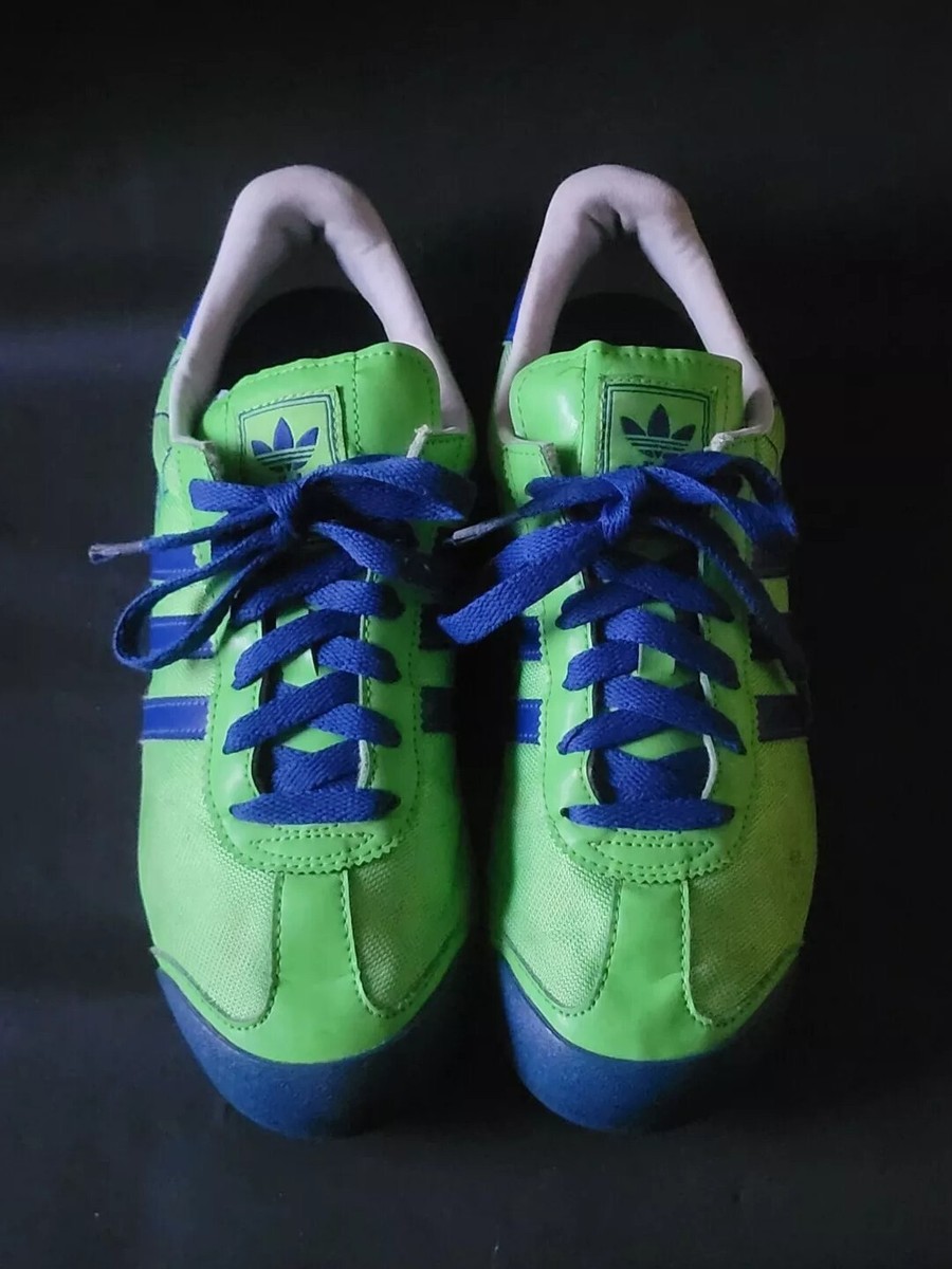 Adidas Originals Samoa Retro Trifold Logo Men's Youth Sneaker Shoe Green Sz 