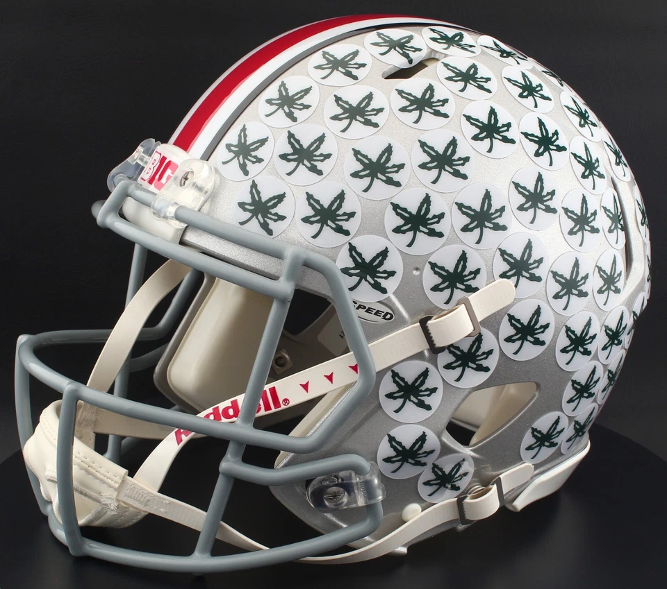Casco de fútbol americano AUTÉNTICO OHIO STATE BUCKEYES NCAA Riddell Speed tamaño completo Foto 3 de 4