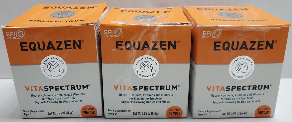 3PK Equazen VitaSpectrum Unflavored Powder, Ages 5+, 5.04oz