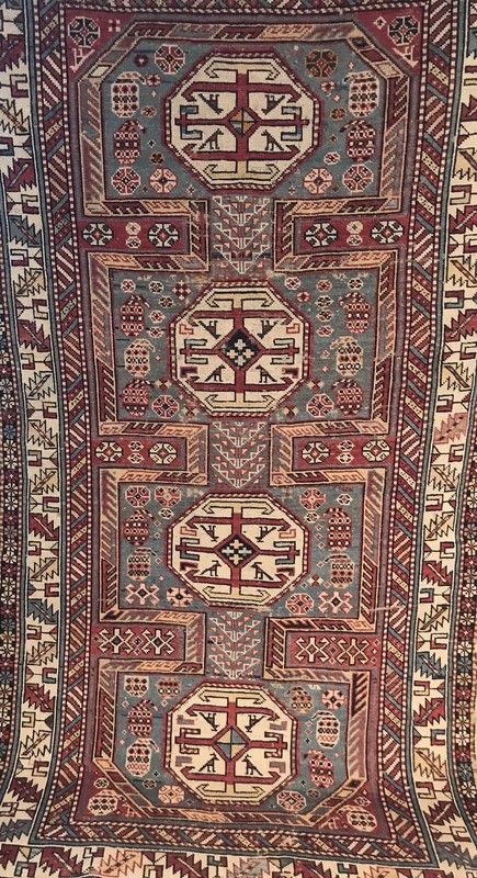 AN AWESOME CAUCASIAN SHIRVAN RUG