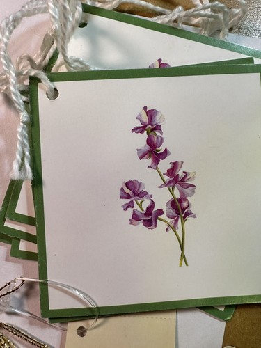 Lote de etiquetas de regalo temáticas de resorte y baño corporal vintage - Imagen 4 de 8