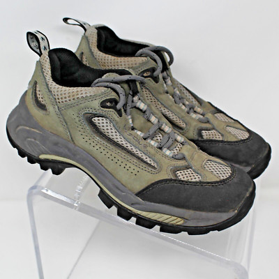 Vasque Gray Leather Lace Up Hiking Shoes Sz 6 M EUC