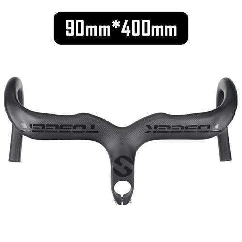 TOSEEK Carbon Fiber Road Bike Handlebar Drop Integrated Bar Stems 400/420/440mm - Bild 6 von 12