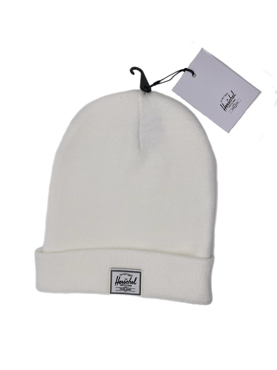 Embroidered Beanie Snap On Wooly Hat Foundations FW'24 Beanie Cream