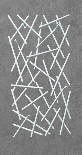 Wandgarderobe weiß schwarz Metall modern 100x40cm / 60x30 oder 30x60cm Haken Neu - Bild 21 von 22