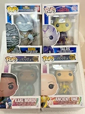 Marvel Funko Pops Dr Strange Karl Mordo & Ancient One & Capt Marv Talos & Thor 4