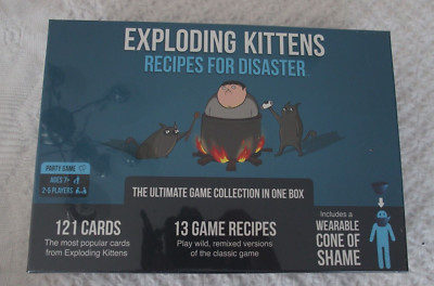 Exploding Kittens Game Recipes for Disaster Ultimate Collection NEW Cone Party