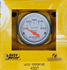 Auto Meter 4337 Ultra Lite Electric Water Temperature Gauge Temp 100 - 250 Deg Auto Meter 4337 Ultra Lite Electric Water Temperature Gauge Temp 100 - 250 Deg