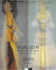 YIGAL OZERI Presence of Absent Art Gallery Exhibit Print Ad~2002