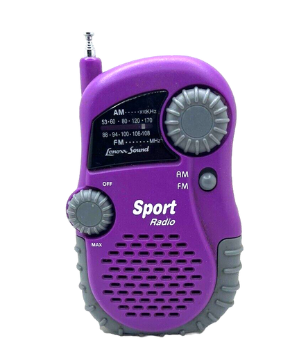 Vintage Lenoxx Sound AM/FM Sports Radio Two Way Sound Model PR-35M ...