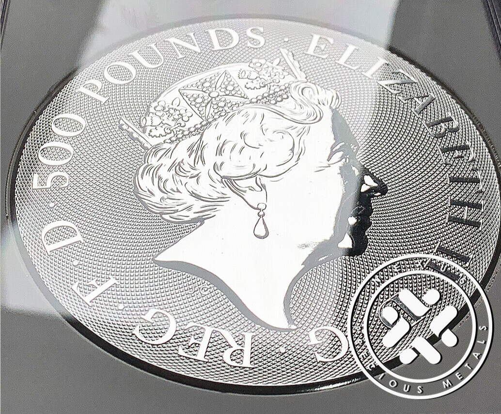 2021 £500 1 KILO SILVER COIN GREAT BRITAIN QUEEN'S BEASTS