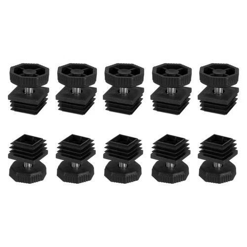 DTGN Adjustable Leveling Feet 30x30mm – Black 10 Set