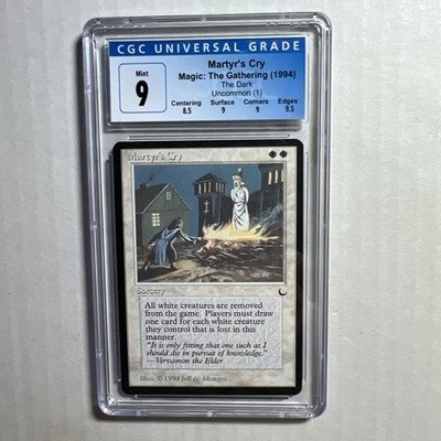 MTG The Dark Martyr's Cry CGC 9  MINT (Gem Mint edges) 1994