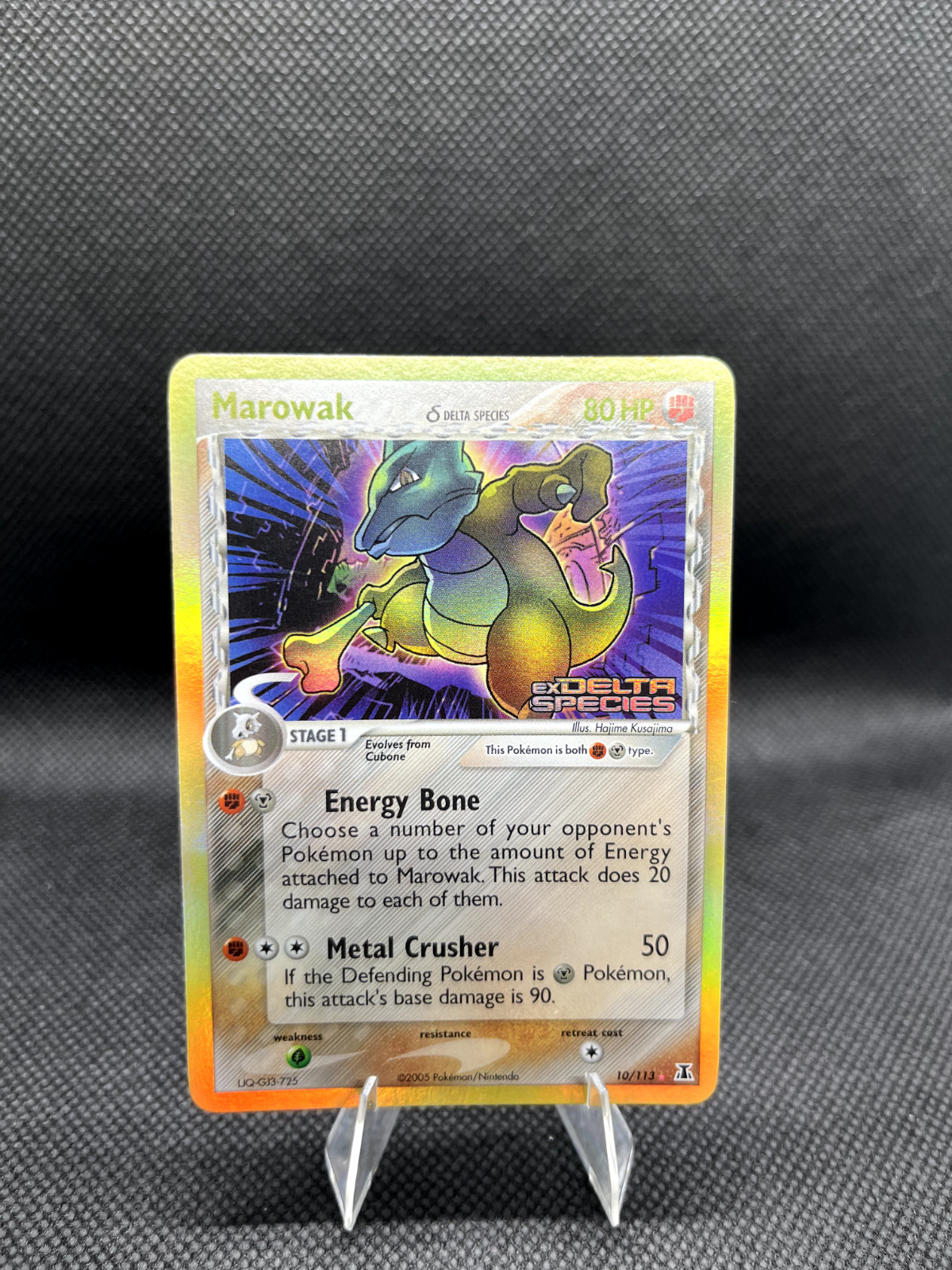 Pokemon TCG Marowak - Delta Species 10/113 Stamped Reverse Holo - Mint/NM