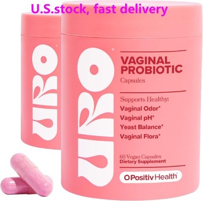 2PACK URO O Positiv Vaginal Probiotics for Women pH Balance w/ Prebiotic New