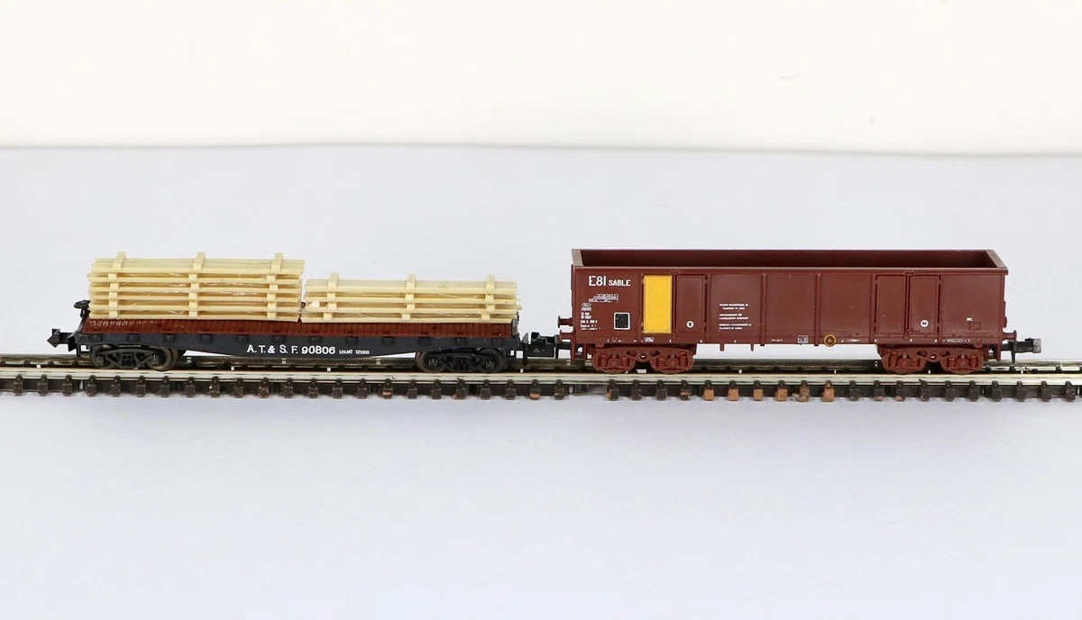 Lot De 10 Wagons Porte-conteneurs Tomix – Échelle N – Époque 6 – Analogique (Neuf)