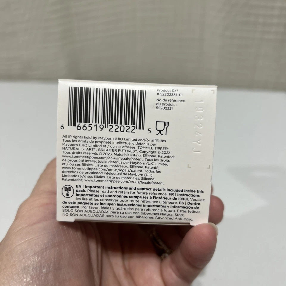Pezones biberón Tommee Tippee Closer To Nature flujo medio 3m+ - paquete de 2 Foto 3 de 3