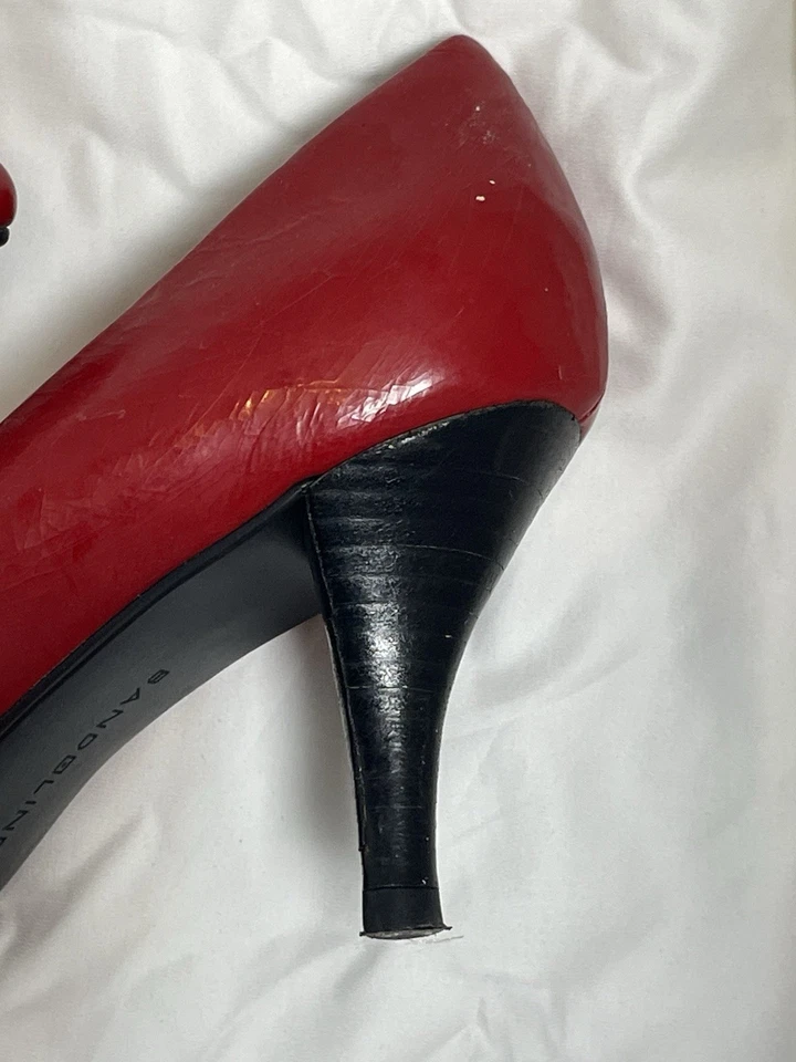 Tacones Y2K Bandolino rojo punta  Foto 3 de 4