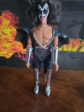 DEFECTIVE Original KISS Mego Gene Simmons Doll 1978 With Reproduction Bo G3D