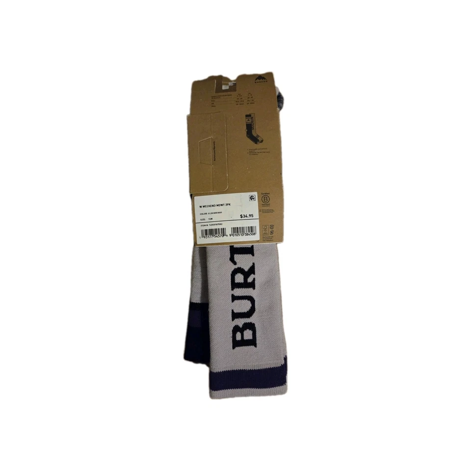 Meias Burton femininas fim de semana peso médio (pacote com 2), sabugueiro, tamanho pequeno/médio - Imagem 4 de 4