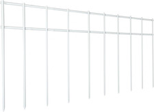 White Animal Barrier, 20 Pack No Dig Fence,Underground Garden Fencing, Pet Dog R